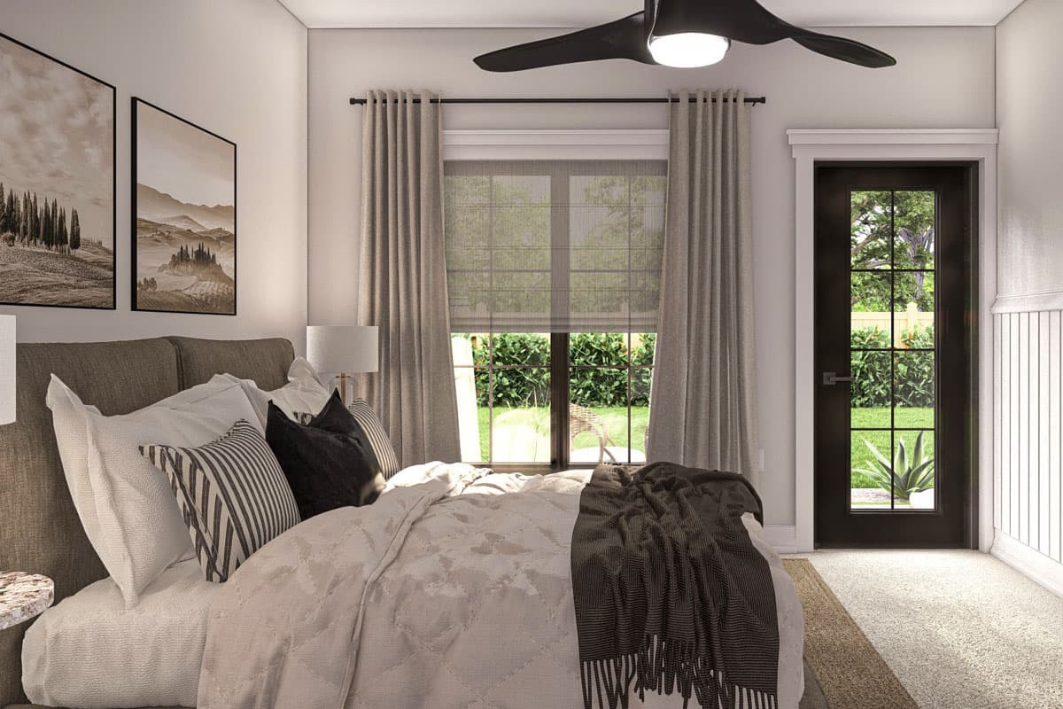 Plan 623386DJ: One-Story ADU Cottage with 2 Beds - 795 Sq Ft - Image #15 - Contemporary, Cottage, Modern