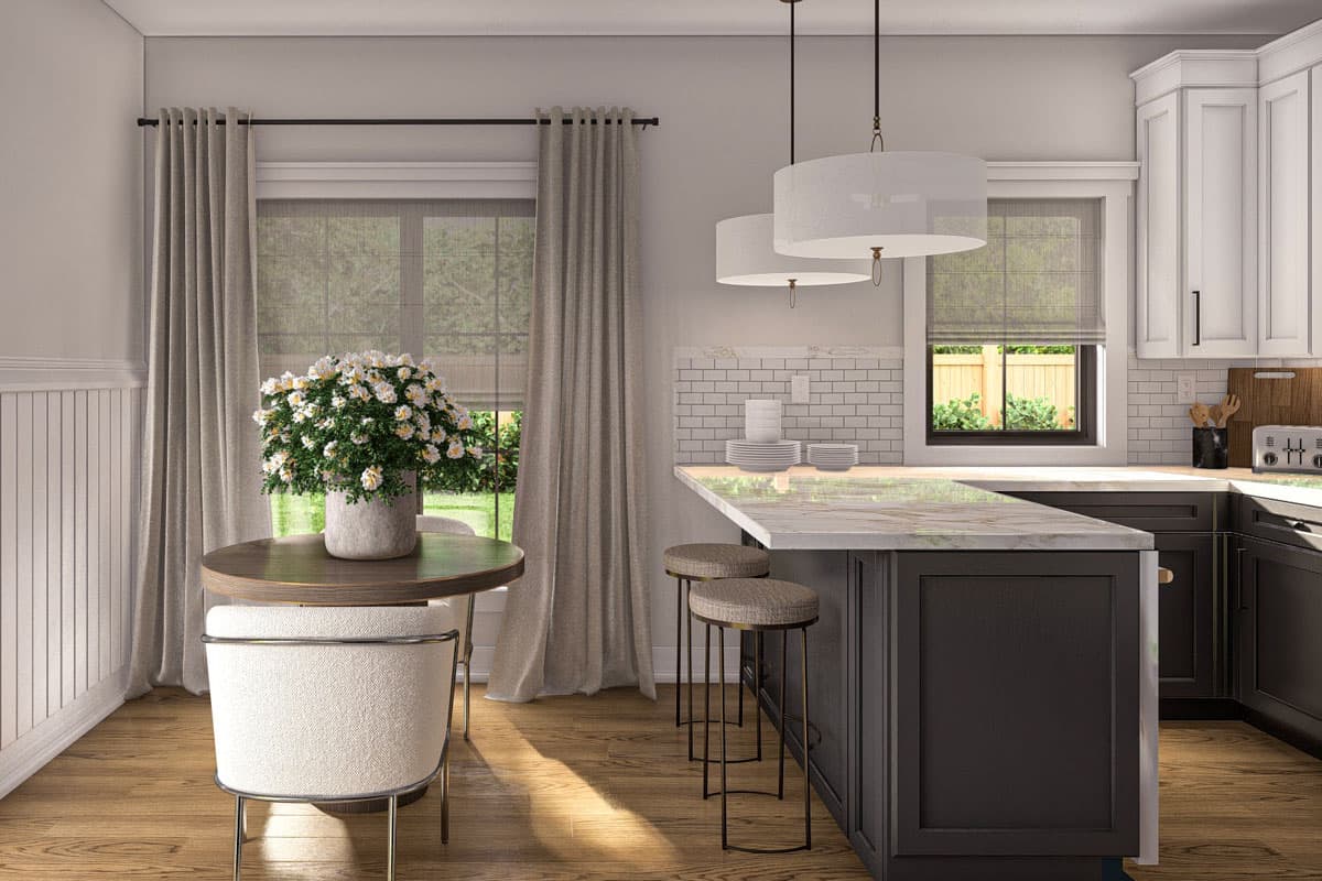 Plan 623386DJ: One-Story ADU Cottage with 2 Beds - 795 Sq Ft - Image #13 - Contemporary, Cottage, Modern