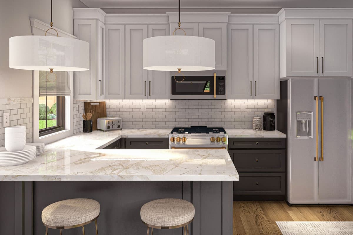 Plan 623386DJ: One-Story ADU Cottage with 2 Beds - 795 Sq Ft - Image #8 - Contemporary, Cottage, Modern