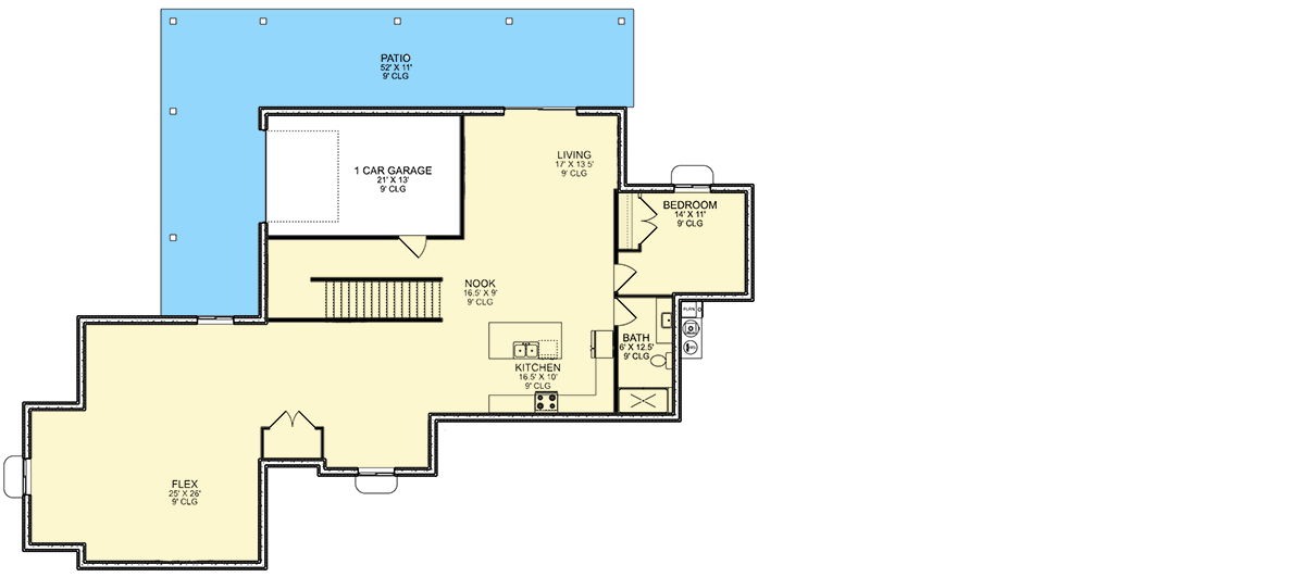 Plan 580119DFT: Two Story Transitional Home Plan with Oversized RV Garage - 5940 Sq Ft - Floor Plan - 3rd Floor - Transitional