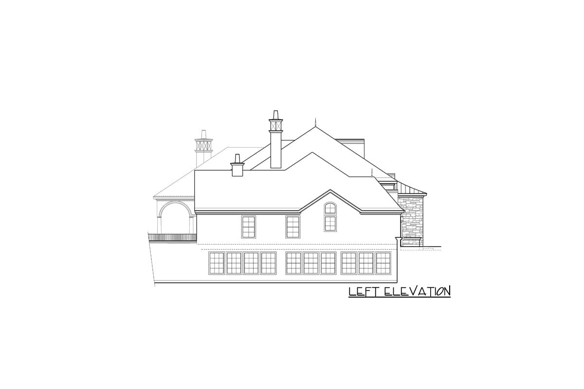 Plan 36371TX: Luxury Home Plan With Sport Court - Image #4 - European, French Country, Traditional