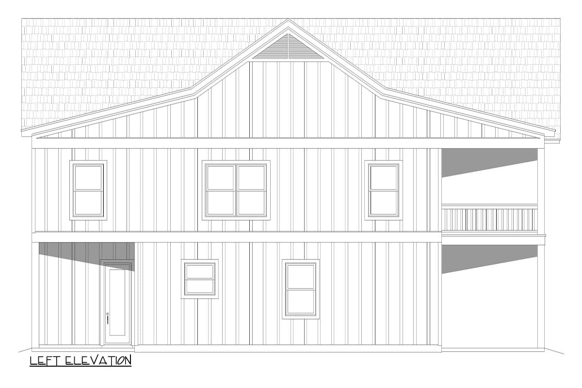 Plan 680365VR: 2-Bed Lake House Plan with 10-Foot-Deep Stacked Porches - 3136 Sq Ft - Image #6 - Country, Craftsman, Mountain