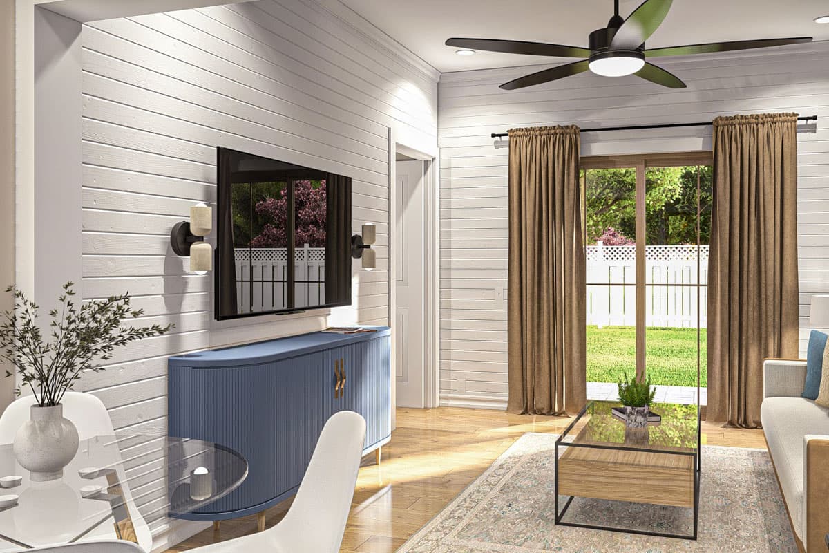 Plan 623387DJ: Modern Farmhouse-Style ADU House Plan - 556 Sq Ft - Image #13 - Cottage, Modern Farmhouse