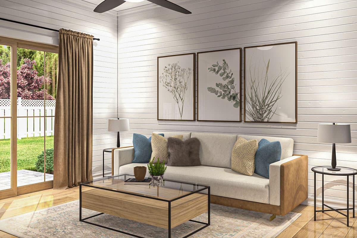 Plan 623387DJ: Modern Farmhouse-Style ADU House Plan - 556 Sq Ft - Image #12 - Cottage, Modern Farmhouse