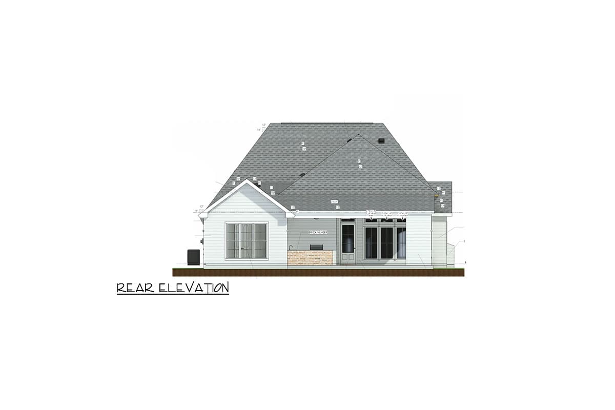 Plan 185017PHD: 4-Bed French Country House Plan with Outdoor Kitchen and Main-Level Master Suite - Image #23 - Acadian, European, French Country, New American, Southern