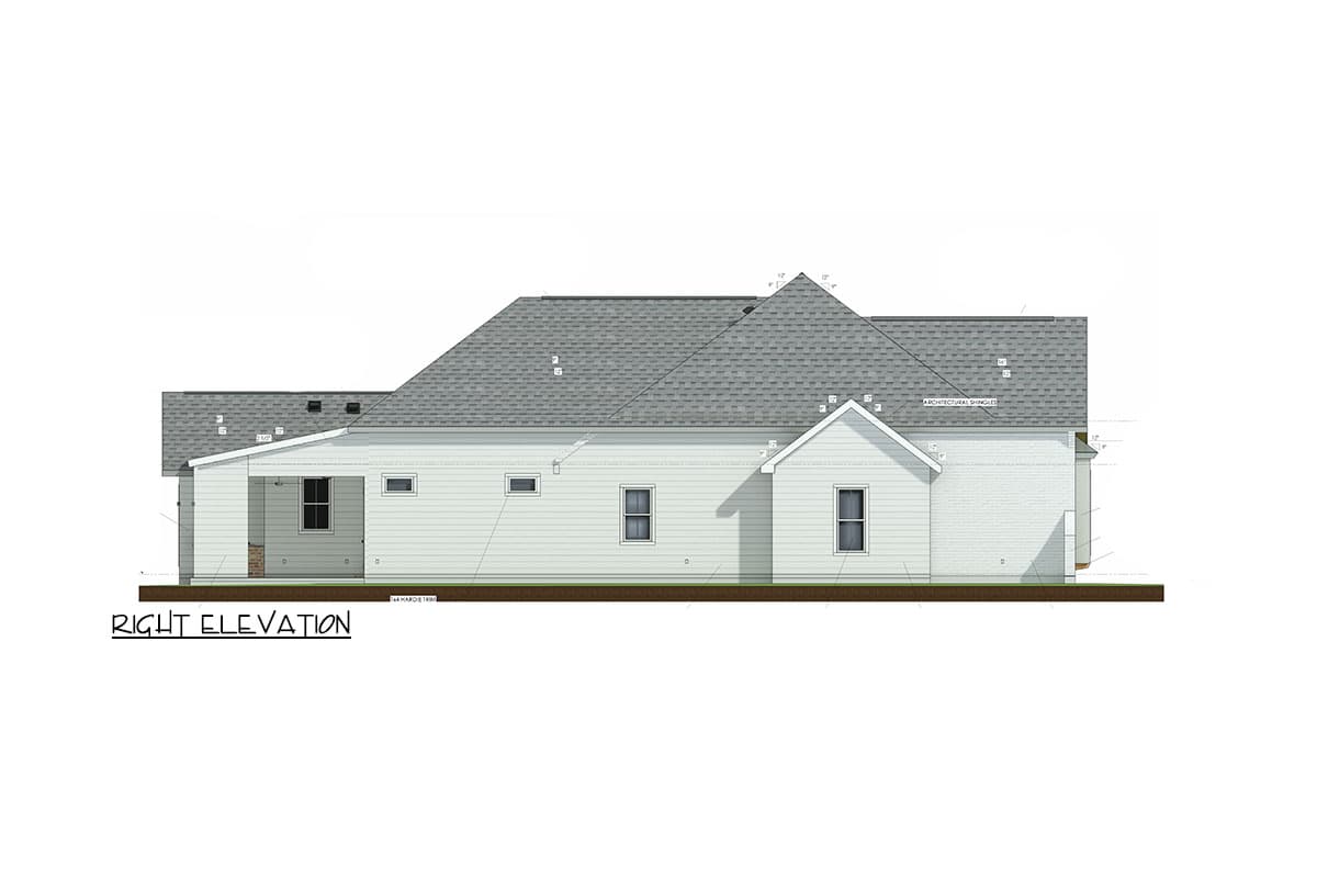 Plan 185017PHD: 4-Bed French Country House Plan with Outdoor Kitchen and Main-Level Master Suite - Image #24 - Acadian, European, French Country, New American, Southern