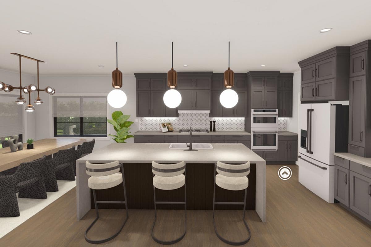 Plan 623389DJ: One Story 4 Bed Modern Home Plan with Formal Dining - 2987 Sq Ft - Virtual Tour Cover Image - Cottage, Ranch