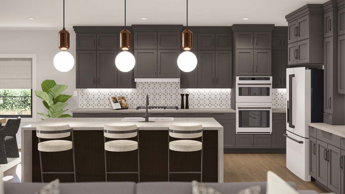 Plan 623389DJ: One Story 4 Bed Modern Home Plan with Formal Dining - 2987 Sq Ft - Image #9 - Cottage, Ranch