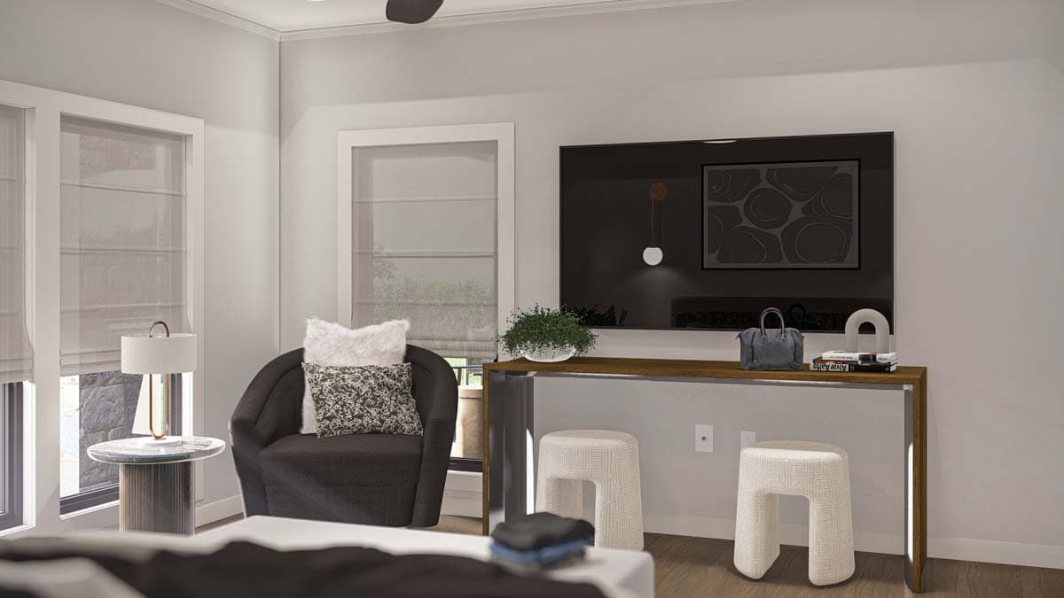 Plan 623389DJ: One Story 4 Bed Modern Home Plan with Formal Dining - 2987 Sq Ft - Image #16 - Cottage, Ranch