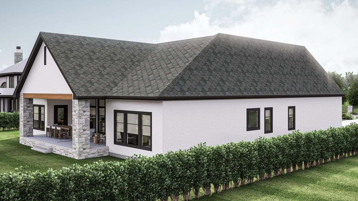 Plan 623389DJ: One Story 4 Bed Modern Home Plan with Formal Dining - 2987 Sq Ft - Image #19 - Cottage, Ranch