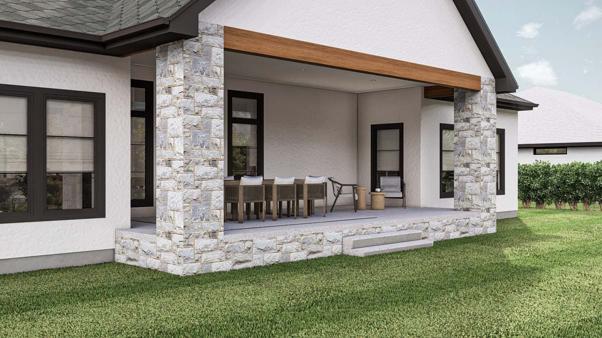 Plan 623389DJ: One Story 4 Bed Modern Home Plan with Formal Dining - 2987 Sq Ft - Image #21 - Cottage, Ranch