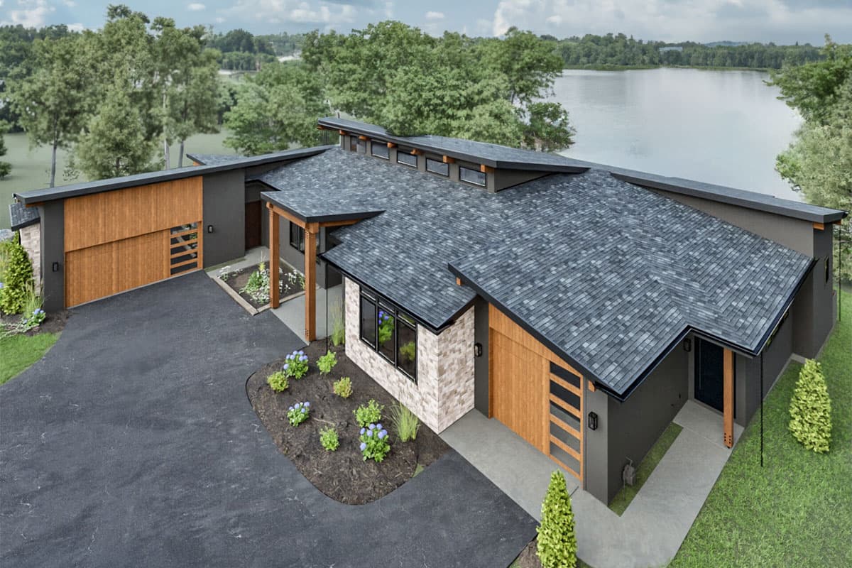 Plan 307700RAD: 4-Bed Contemporary Plan with Outdoor Kitchen and Flex Room - 4090 Sq Ft - Image #8 - Contemporary, Mid Century Modern, Modern, Northwest