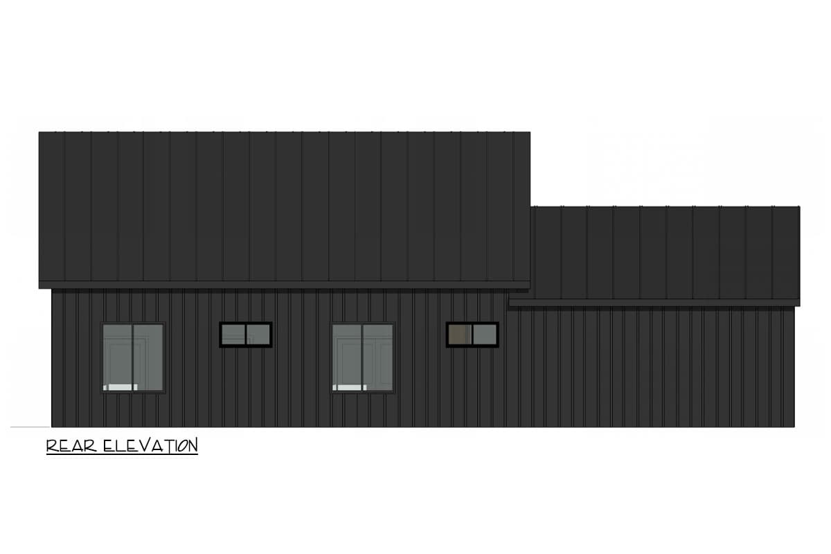 Plan 420157WNT: 2-Bed Farmhouse-Style ADU with 2 Car Garage - 980 Sq Ft - Image #6 - Cabin, Cottage, Farmhouse, Modern Farmhouse, New American, Traditional