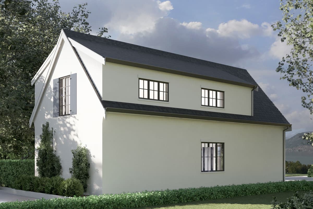 Plan 270104AF: 1-Bed Traditional-Style Carriage House with Carport - 893 Sq Ft - Image #7 - Carriage, European, Traditional