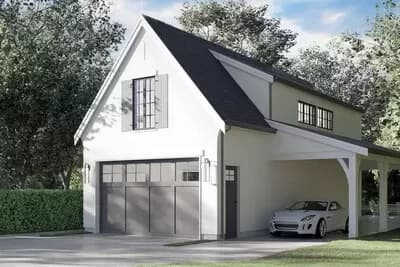 1-Bed Traditional-Style Carriage House with Carport - 893 Sq Ft