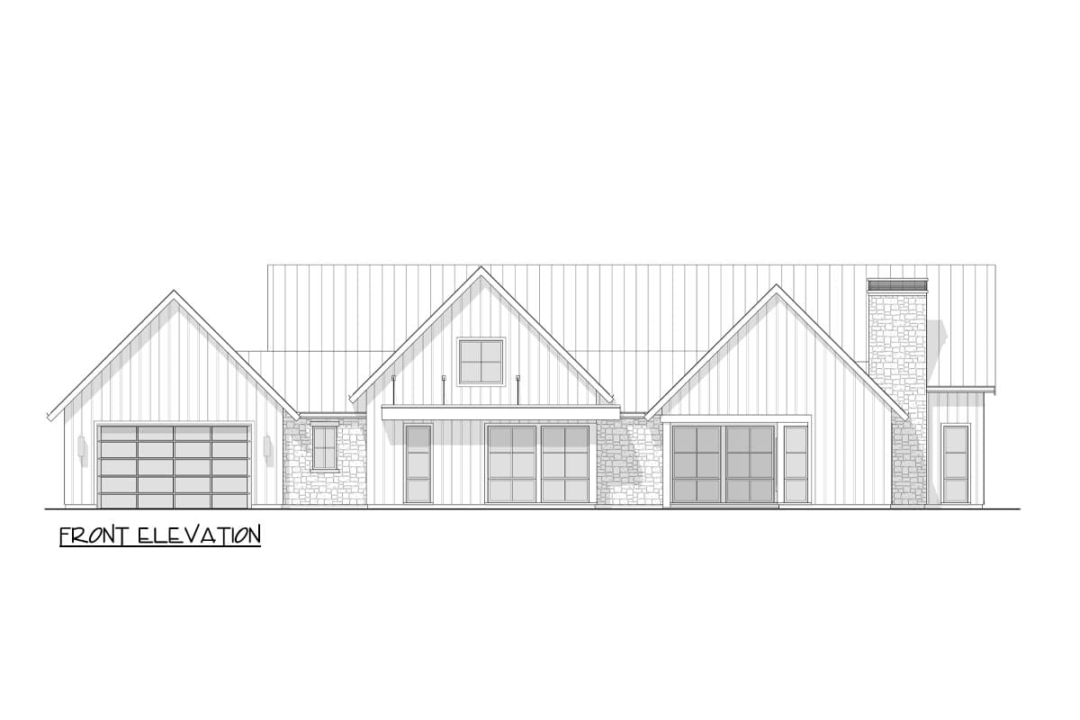 Plan 270105AF: 4-Bed Contemporary New American with Home Office - 3717 Sq Ft - Image #9 - Contemporary, New American