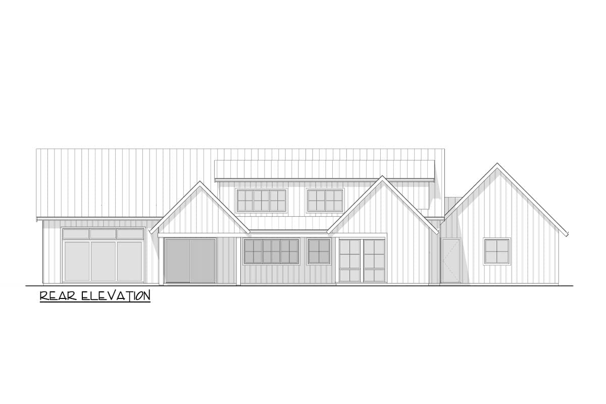 Plan 270105AF: 4-Bed Contemporary New American with Home Office - 3717 Sq Ft - Image #11 - Contemporary, New American