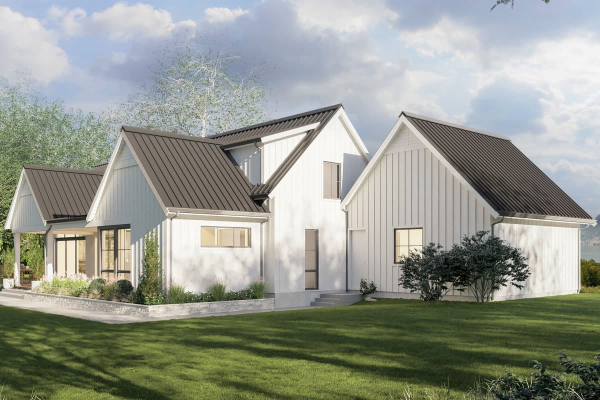 Plan 270105AF: 4-Bed Contemporary New American with Home Office - 3717 Sq Ft - Image #8 - Contemporary, New American