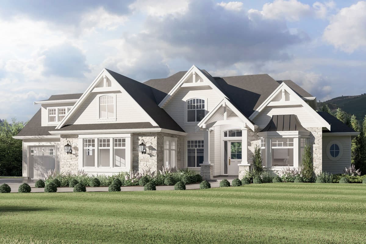 Plan 270107AF: 4-Bed Craftsman House Plan with Two-Story Great Room - 3618 Sq Ft - Image #22 - Country, Craftsman, New American, Traditional