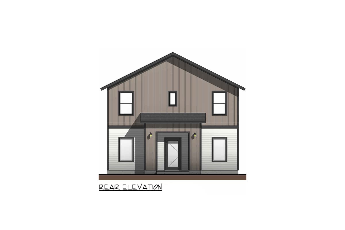 Plan 100329GHR: Narrow Modern Fourplex House Plan with Two 971 Sq Ft Units and Two 674 Sq Ft Units - Image #4 - Contemporary, Modern