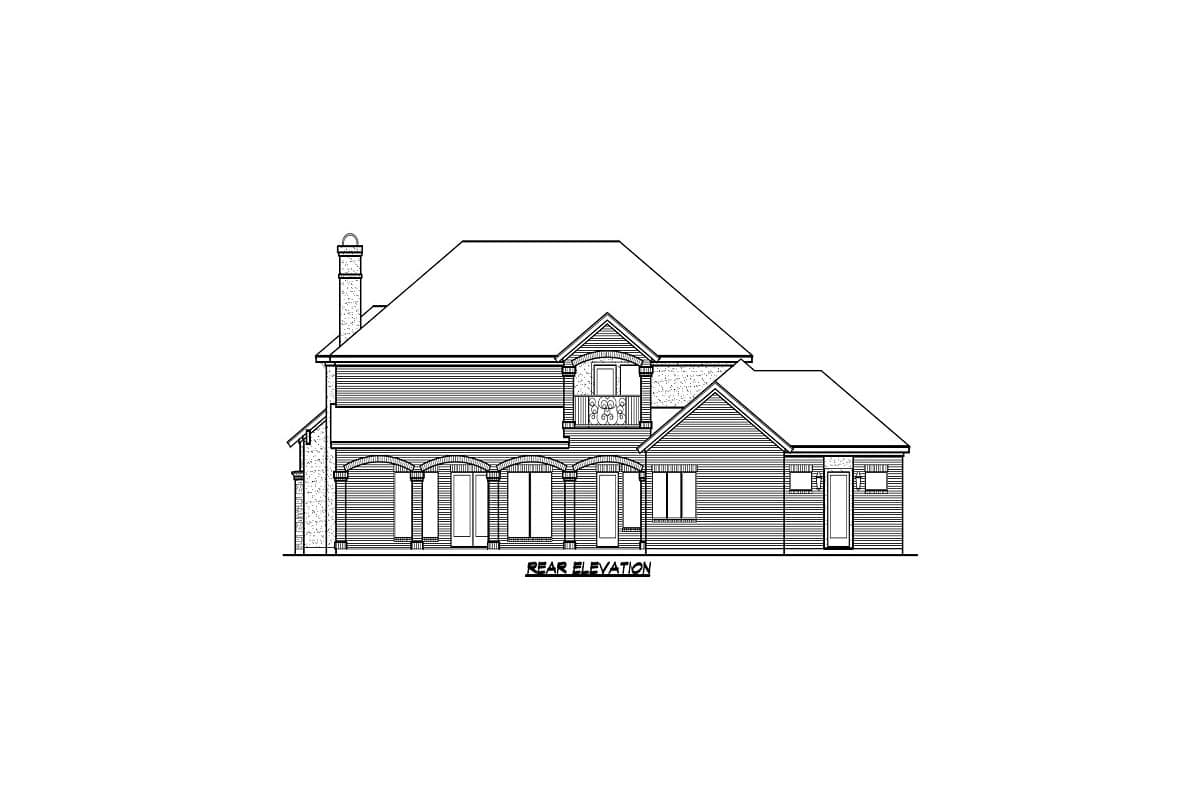 Plan 36417TX: Beautiful Barrel Vaulted Ceilings - Image #4 - European