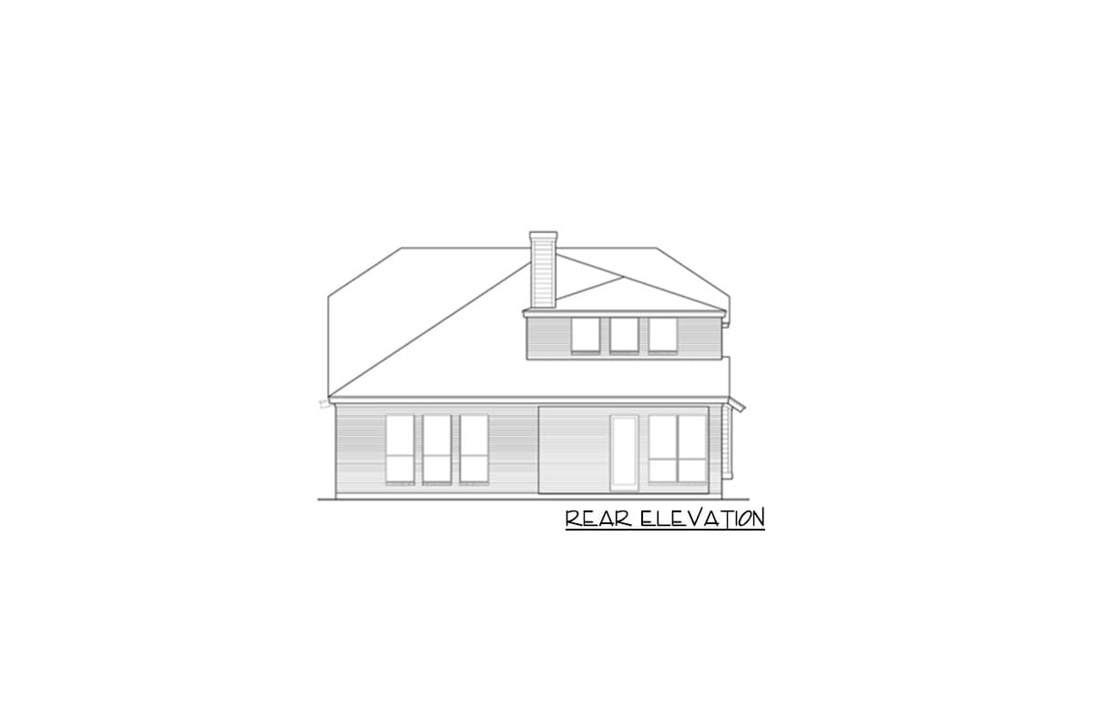 Plan 36419TX: Elegant House Plan For Narrow Lot - Image #4 - European, French Country