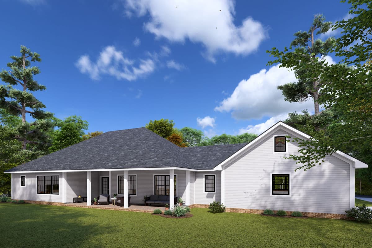 Plan 52360WM: Single Story Traditional Ranch House Plan with 3 Beds - 1938 Sq Ft - Image #5 - Ranch, Traditional