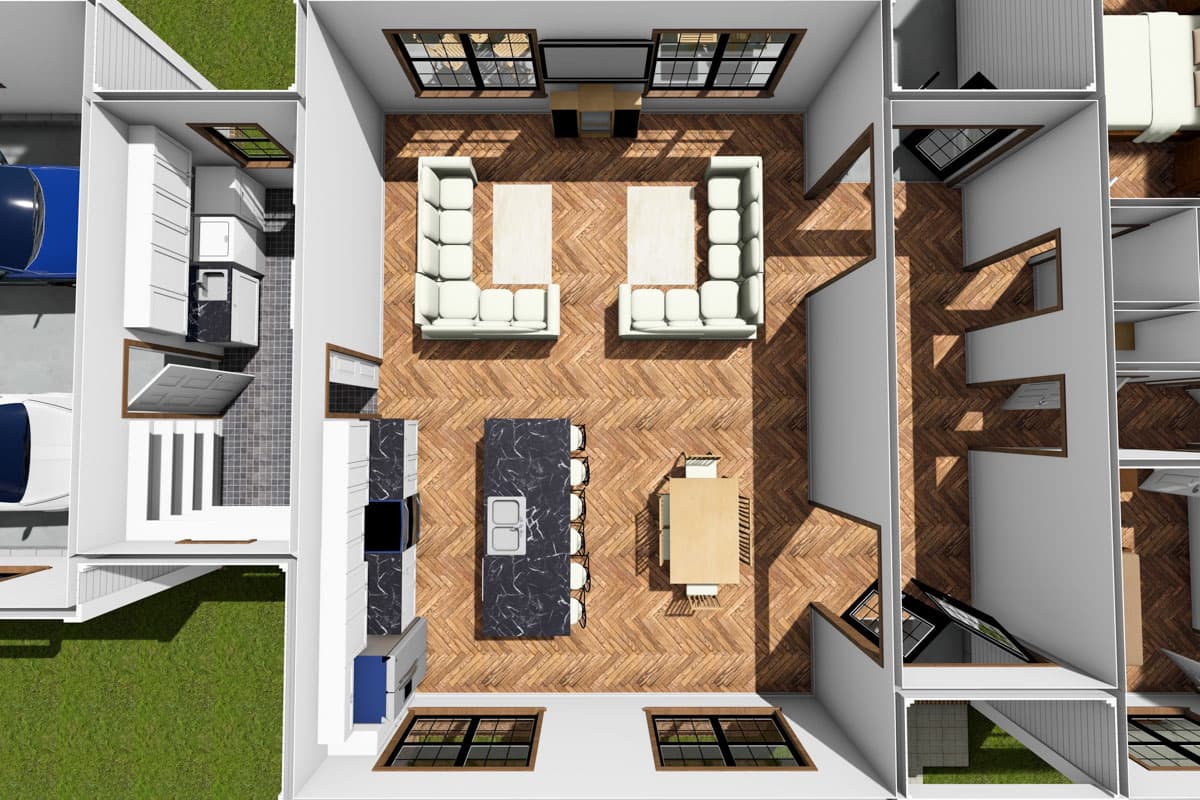 Plan 52360WM: Single Story Traditional Ranch House Plan with 3 Beds - 1938 Sq Ft - Image #10 - Ranch, Traditional