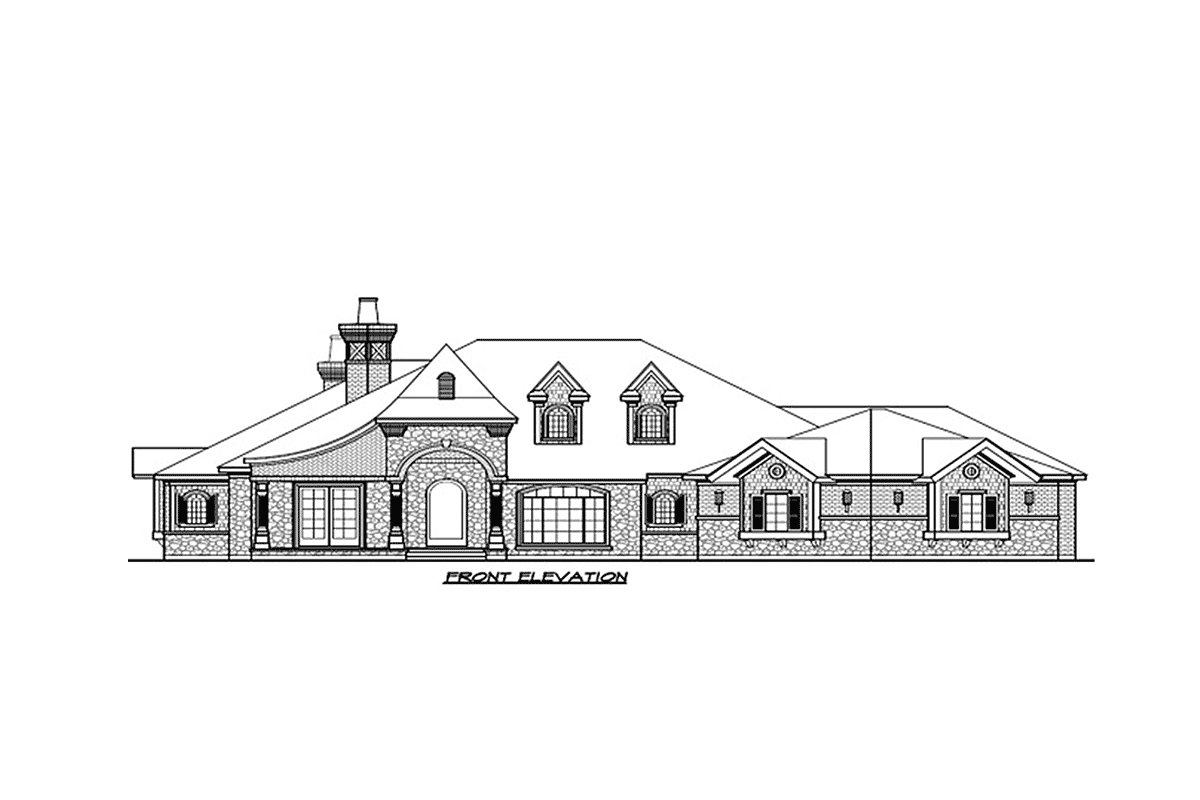 Plan 36424TX: 3 Bedroom Beauty With Game Room - Image #8 - European, French Country