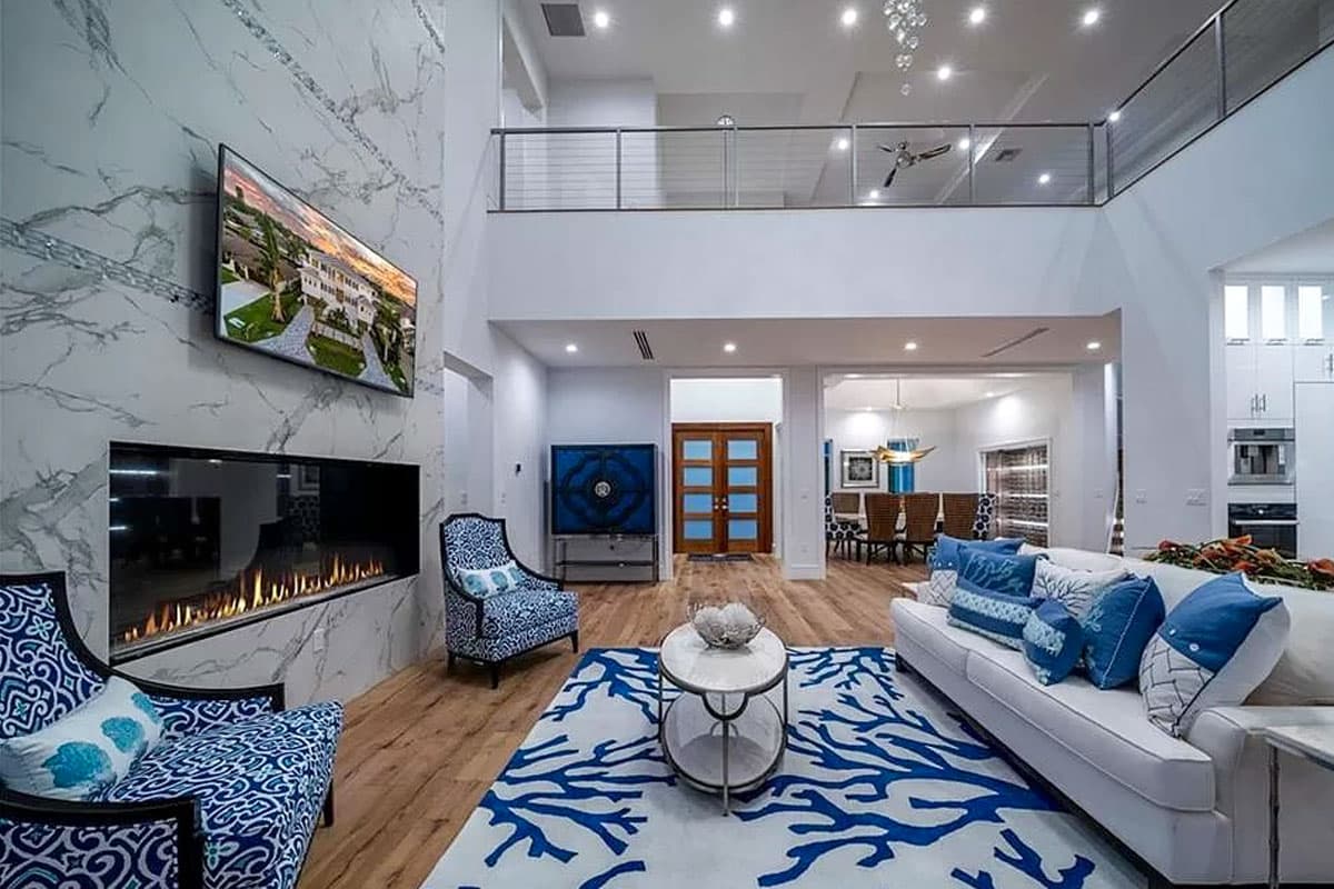 Plan 31857DN: Two-Story Coastal Beach House Plan with Two-Story Great Room - 5102 Sq Ft - Image #8 - Coastal, Coastal Contemporary, Florida-Style