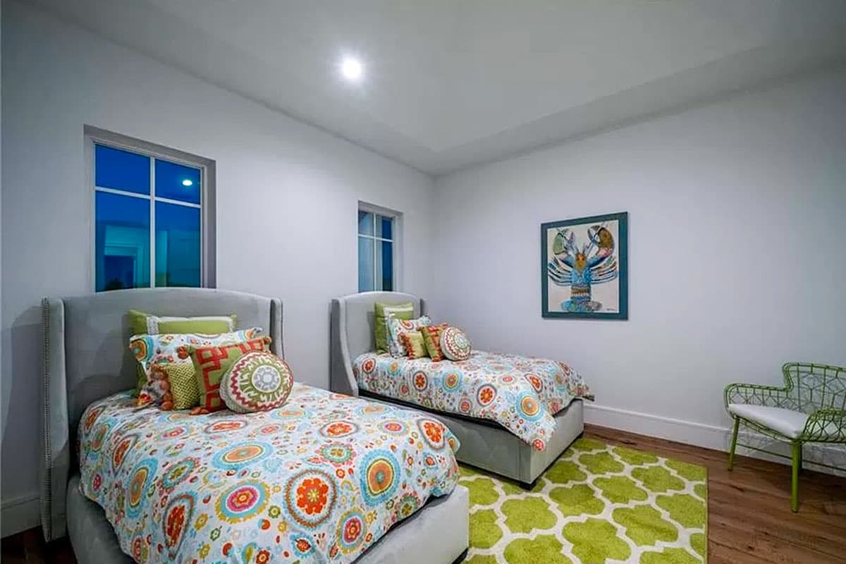 Plan 31857DN: Two-Story Coastal Beach House Plan with Two-Story Great Room - 5102 Sq Ft - Image #27 - Coastal, Coastal Contemporary, Florida-Style