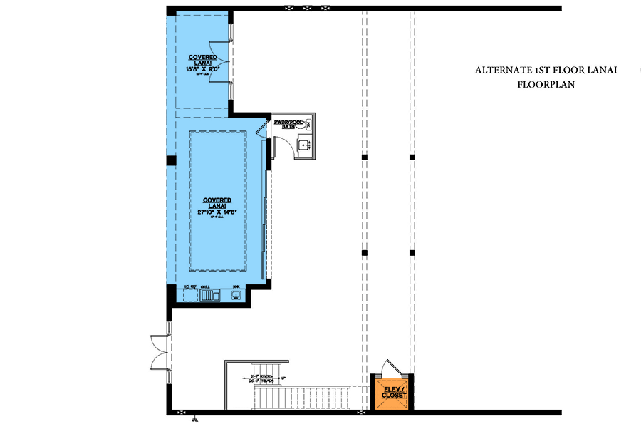 Plan 31857DN: Two-Story Coastal Beach House Plan with Two-Story Great Room - 5102 Sq Ft - Floor Plan - Optional Foundation Level - Coastal, Coastal Contemporary, Florida-Style