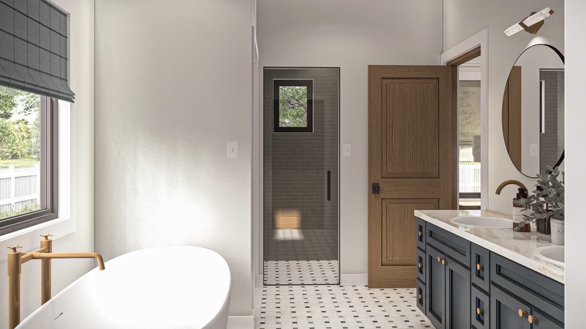 Plan 623393DJ: Two-Story Modern Farmhouse with Master Suite Laundry Access - 2454 Sq Ft - Image #13 - Country, Modern Farmhouse, New American