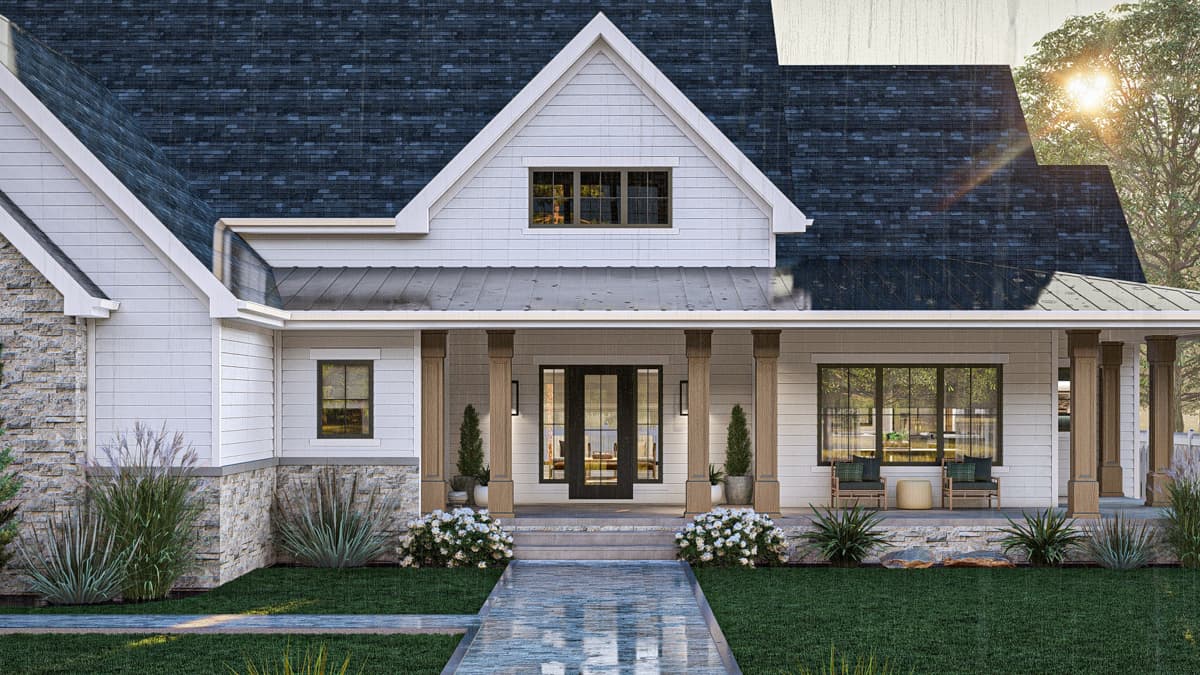 Plan 623393DJ: Two-Story Modern Farmhouse with Master Suite Laundry Access - 2454 Sq Ft - Image #17 - Country, Modern Farmhouse, New American