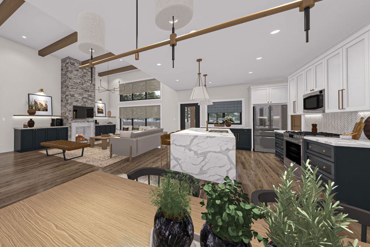 Plan 623393DJ: Two-Story Modern Farmhouse with Master Suite Laundry Access - 2454 Sq Ft - Virtual Tour Cover Image - Country, Modern Farmhouse, New American