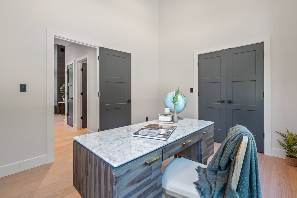 Plan 280217JWD: Mid-Century Modern House Plan with Flex Room and Finished Lower Level - 2783 Sq Ft - Image #37 - Contemporary, Mid Century Modern, Modern, Mountain, Northwest