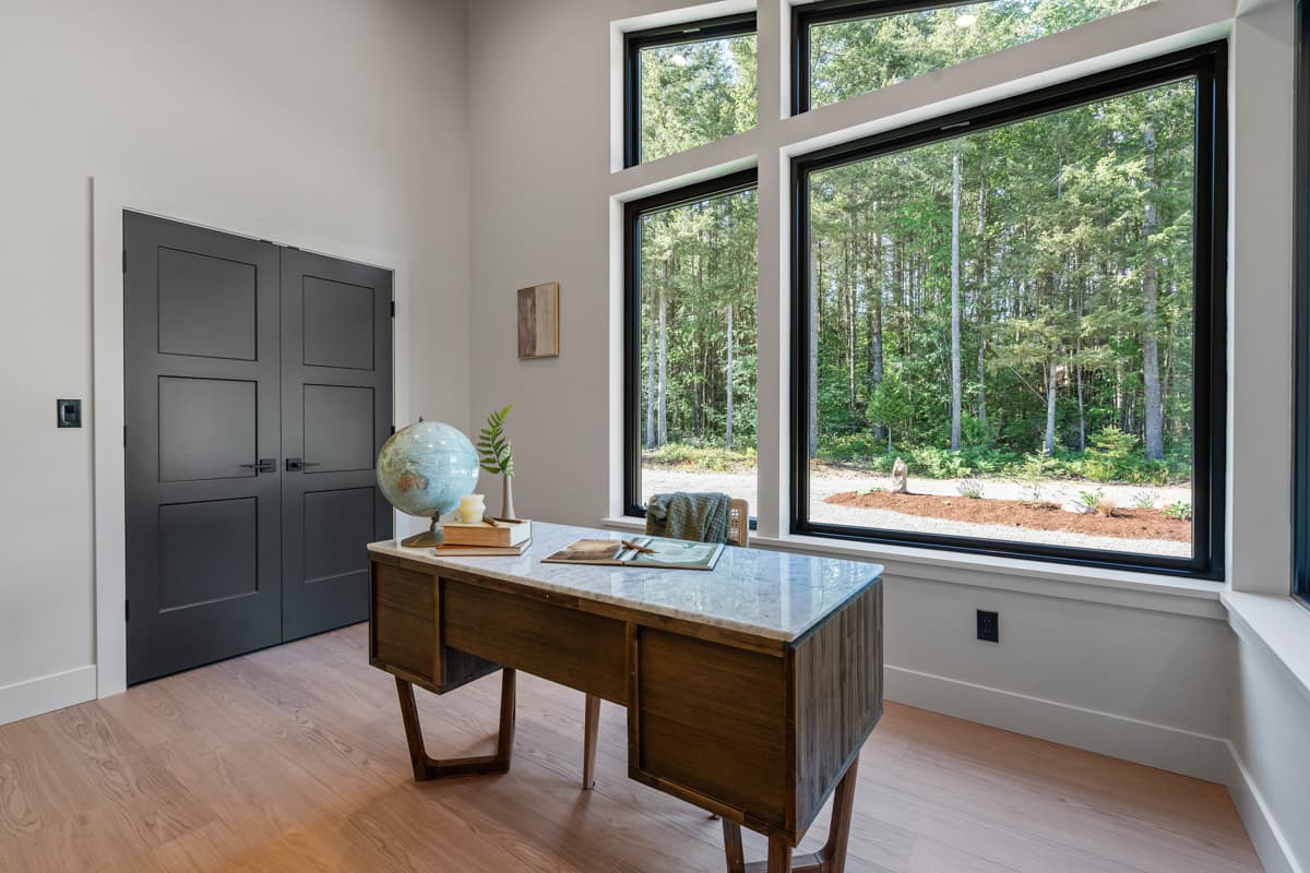 Plan 280217JWD: Mid-Century Modern House Plan with Flex Room and Finished Lower Level - 2783 Sq Ft - Image #36 - Contemporary, Mid Century Modern, Modern, Mountain, Northwest