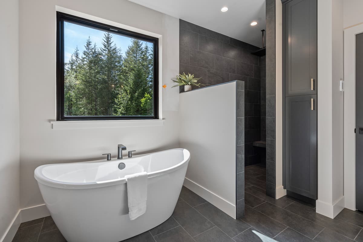 Plan 280217JWD: Mid-Century Modern House Plan with Flex Room and Finished Lower Level - 2783 Sq Ft - Image #48 - Contemporary, Mid Century Modern, Modern, Mountain, Northwest