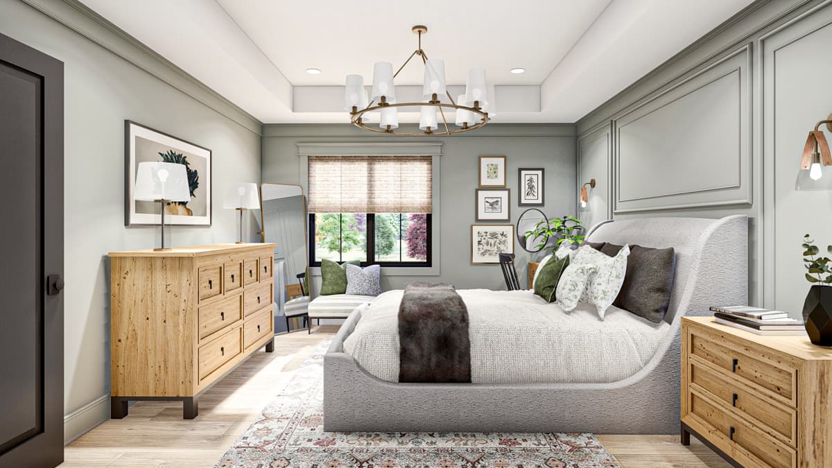 Plan 623394DJ: Triplex House Plan with Side-By-Side 3-Bedroom Units - 1277 Sq Ft Each - Image #10 - Modern Farmhouse, New American, Traditional