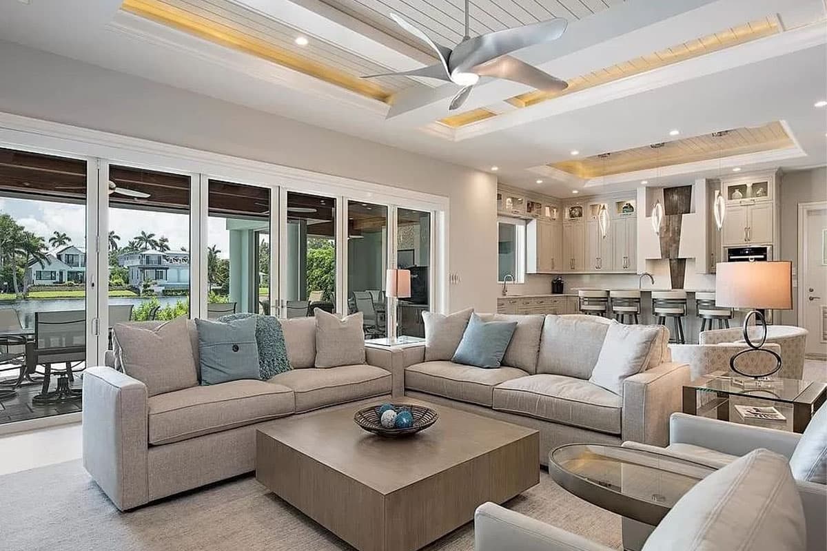 Plan 31859DN: 4-Bed Contemporary Coastal House Plan with Dual Master Baths - 4870 Sq Ft - Image #5 - Beach, Coastal, Coastal Contemporary, Florida-Style