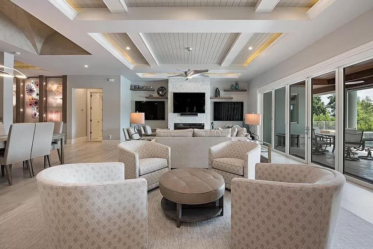 Plan 31859DN: 4-Bed Contemporary Coastal House Plan with Dual Master Baths - 4870 Sq Ft - Image #6 - Beach, Coastal, Coastal Contemporary, Florida-Style