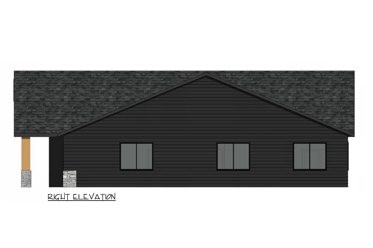 Plan 420165WNT: 3-Bed Craftsman Cottage House Plan with Vaulted Great Room - 1848 Sq Ft - Image #20 - Cabin, Cottage, Craftsman, Mountain, Ranch, Rustic