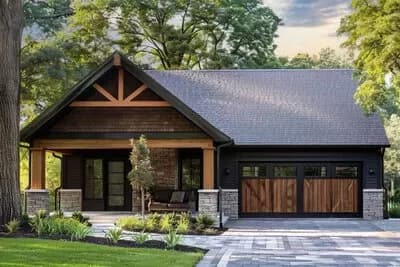 3-Bed Craftsman Cottage House Plan with Vaulted Great Room - 1848 Sq Ft