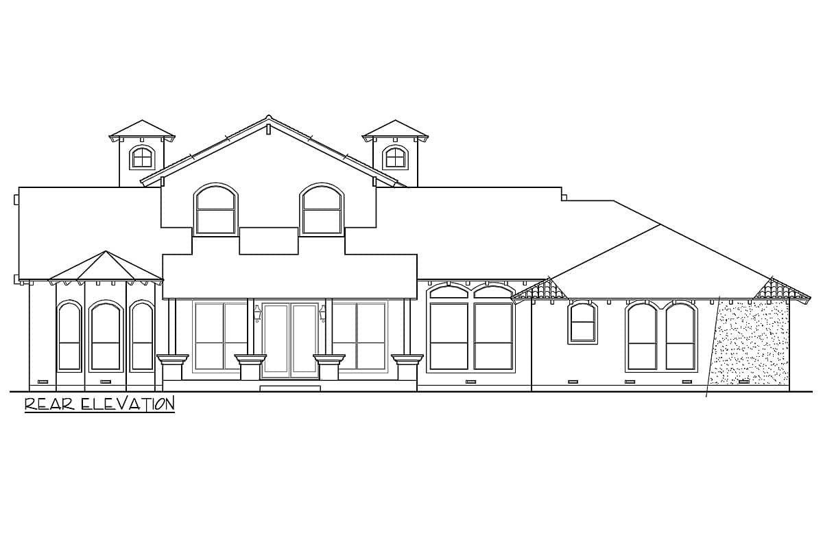 Plan 36429TX: Luxury Spanish Villa With 4 Bedrooms - Image #4 - European, Florida-Style, Mediterranean, Spanish