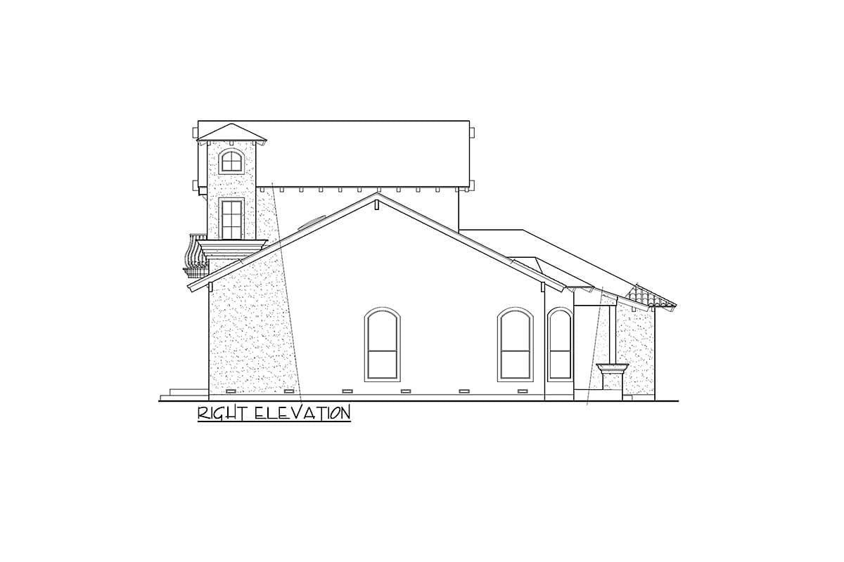 Plan 36429TX: Luxury Spanish Villa With 4 Bedrooms - Image #5 - European, Florida-Style, Mediterranean, Spanish