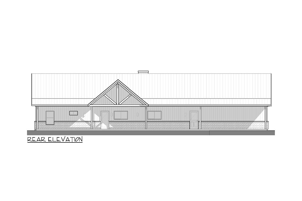 Plan 380019ASH: 1850 Square Foot Rustic Mountain Ranch House Plan with 2-Car Garage - Image #11 - Country, Craftsman, Mountain, Ranch, Rustic