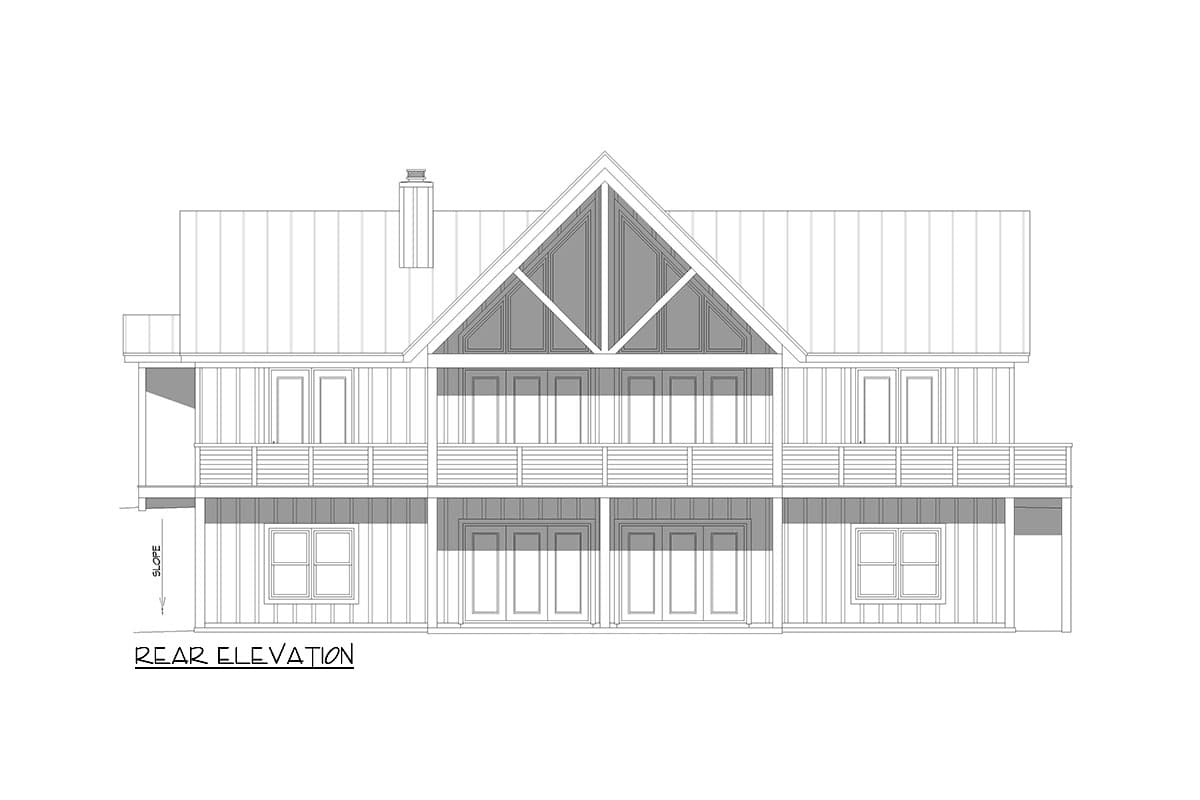 Plan 680375VR: 3 Bed Lake House Plan with Lower Level Expansion - 2185 Sq Ft - Image #6 - Craftsman, Mountain, New American
