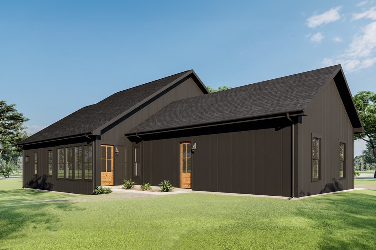 Plan 777072MTL: 2-Bed Modern Farmhouse Plan with 2-Car Garage - 1726 Sq Ft - Image #5 - Country, Farmhouse, Modern Farmhouse