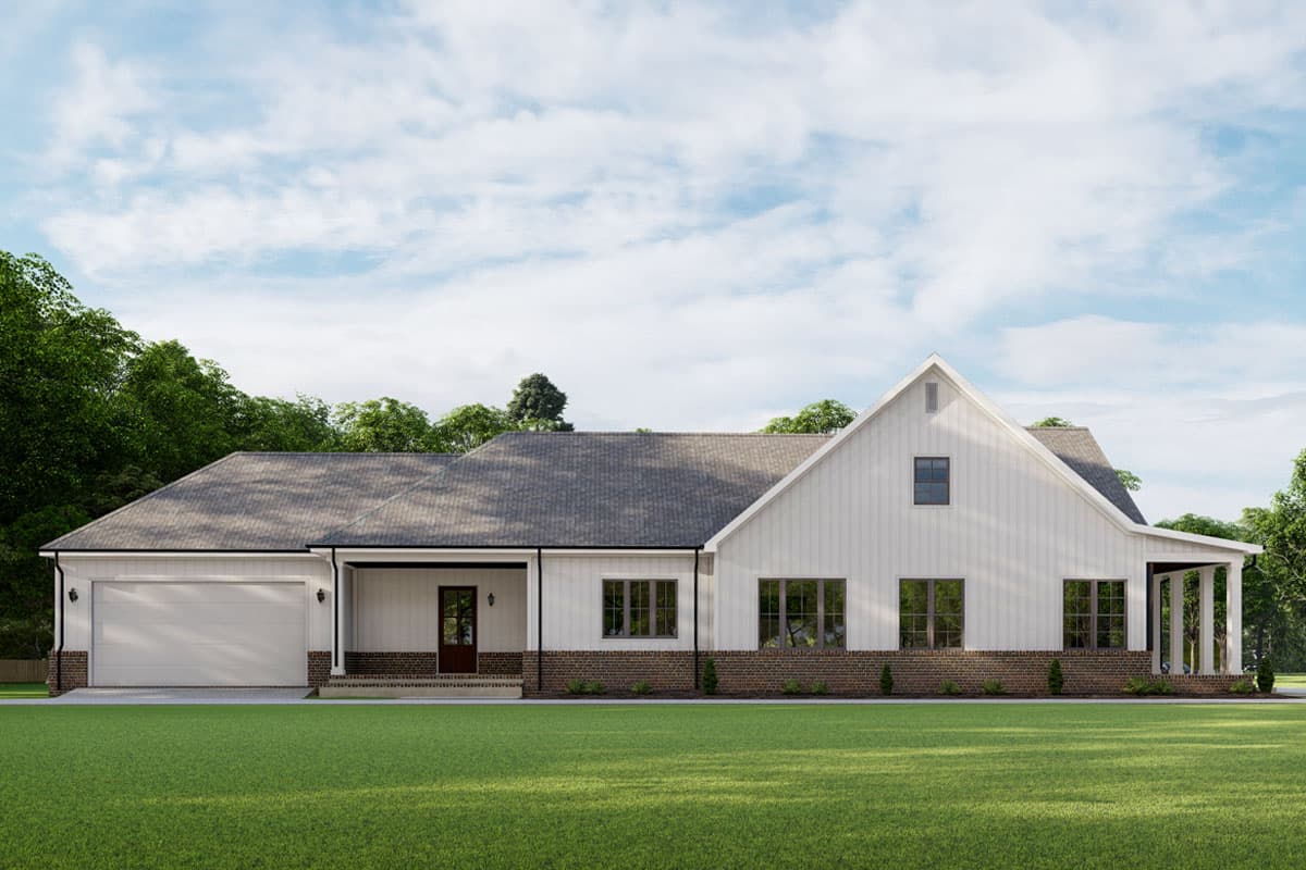 Plan 777073MTL: 4 Bed House Plan with Super Narrow Footprint - 2801 Sq Ft - Image #4 - New American, Traditional