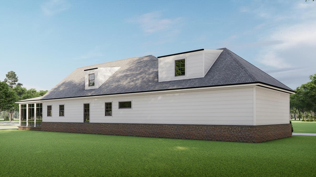 Plan 777074MTL: Super Narrow House Plan with 4 Bedrooms and an Open Concept Layout - 2745 Sq. Ft. - Image #7 - New American, Traditional